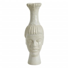 KUMIKO VASE FACE WHITE       - DECOR ITEMS